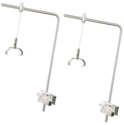 Sharplace 2 Pezzi Supporto Luce Acquario Portalampada per Plafoniera Staffa Sospesa Supporto Universale Accessorio per Vasca con Installazione Versatile Adatto, con 2 Clip