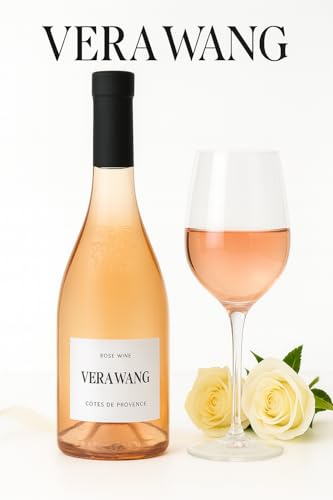 Vera Wang Côtes de Provence Rosé | Premium French Rosé Wine by Vera Wang | Elegant & Refreshing with Notes of Peach and Floral Aroma - Refreshing Taste in a Chic Designer Bottle