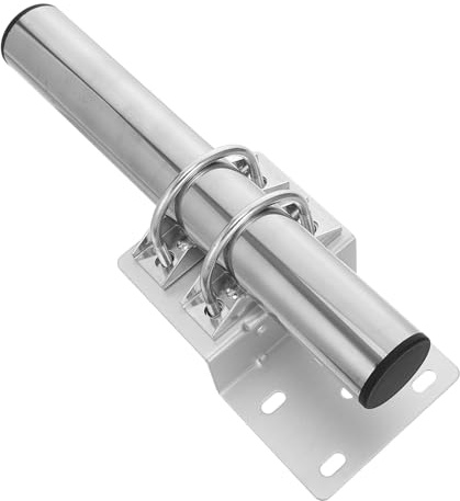WESIEVYA 1 Set Antenna Mount Kit - Antenna Mounting Pole - Heavy Duty for Weather Station with Bracket and Clamps for Wall & Roof