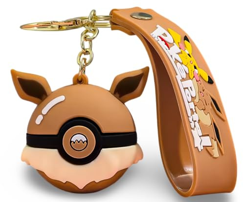 Pokémon | Portachiavi/Amulet Borsa con Sfera Poké | 15+ Anni | Eevee