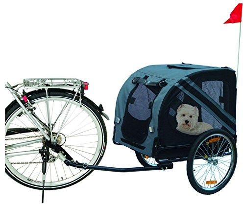 Karlie Doggy Liner Economy Cykelvagn, Grå och Svart, 125 x 95 x 72 cm