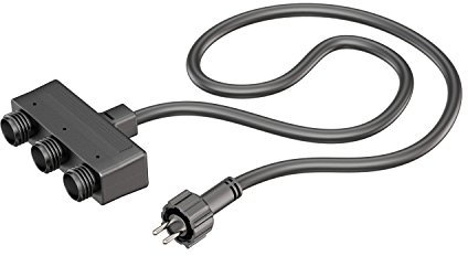 ledscom.de Répartiteur triple pour système de connexion IP44 NEMO, 1m, noir