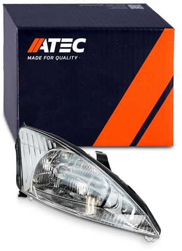 ATEC Germany 1x Hauptscheinwerfer vorne rechts H4 Frontscheinwerfer ohne Stellmotor, Kompatibel mit FORD FOCUS I (DAW, DBW), FOCUS I Stufenheck (DFW), FOCUS I Turnier (DNW)