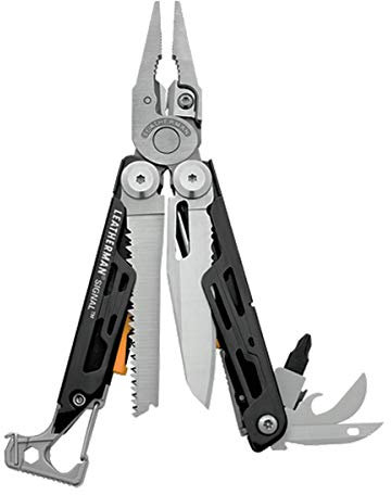Leatherman Signal Multitool-Zange, 19 Werkzeuge, Schwarz, 11,4 cm, 212,6 g, 6,93 cm