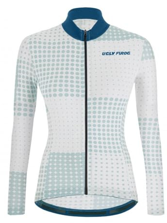 UGLY FROG Neu Winter Jersey Thermisches Fahrradtrikot Vlies Thermo Langarm Shirt Damen Breathable Radfahren Fahrrad Lange Hülsen Fahrrad Hemd Frauen Langarm Fahrradbekleidung Radfahren