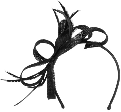 Seeberger Alicia Fascinator Haarschmuck Kopfschmuck Anlasshut Damen - Winter Herbst Sommer Frühjahr Frühling-Sommer Herbst-Winter - One Size schwarz