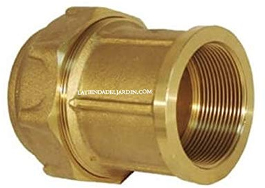 Suinga Raccordo Femmina in Ottone 25mm x 3/4'' per Tubo in Polietilene | Connessione Resistente e Duratura | Diverse Misure Disponibili, d'oro