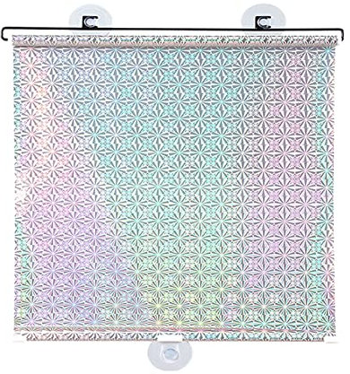 Dachfenster Rollo ohne Bohren, Verdunkelungsrollo Klemmrollo Thermorollo Fenster Sonnenschutz Abnehmbar Reisevorhang Lichtundurchlässig für Fenster & Tür (40x125cm/15.7X 49.2in)