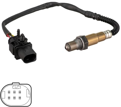 DELPHI ES21115-12B1 Lambdasonde Oxygen O2 Sensor Beheizt Kompatibel mit VOLVO XC60 156 30751138 9487151 31422345