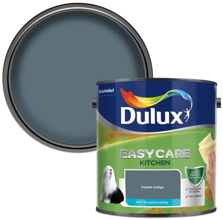 Dulux Easycare Kitchen Matt Emulsion Paint - Faded Indigo - 2.5L