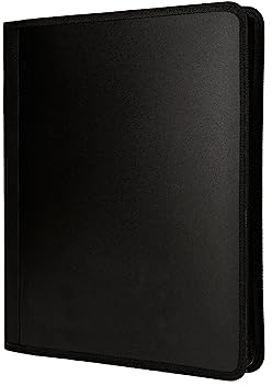 Cartella leiderpapel 4 anelli 25 mm polipropilene chiusura zip 4 tasche interne con bordo colore