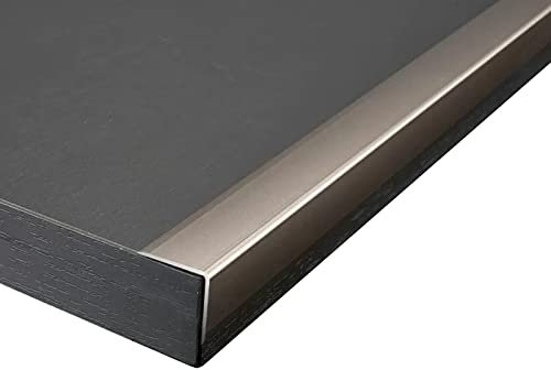 GTPBAO Übergangsprofil Abdeckleisten Aluminium-Treppenkanten-Zierleisten, Boden- und Türschwellenübergang für Badezimmer- und Küchentüren, Lang 90 120 150cm (Color : Length, Size : 150cm/59 inch)