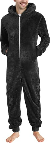 KONG JIMFAN Thermounterwäsche Herren Fun-Pullover & Strickjacken Winddichte Thermo-Winterschalmaske Männer Strumpfhose Warm Hose Herren Thermounterhose Herren Kurz Gefütterte Hose(1-Black,M)