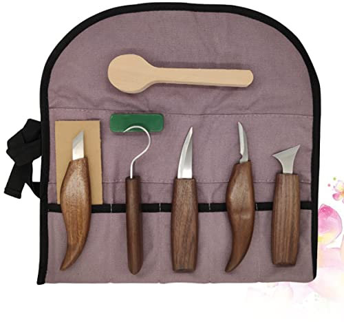 SHINEOFI Kit De Sculpture Sur Ciseaux Alliage Acier Manche Outil De Charpentier Kit De Débutant Pour Maison Et Atelier