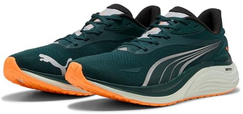 PUMA mäns Electrify Nitro 4Road löparsko, Grön terräng värme eld, 43 EU