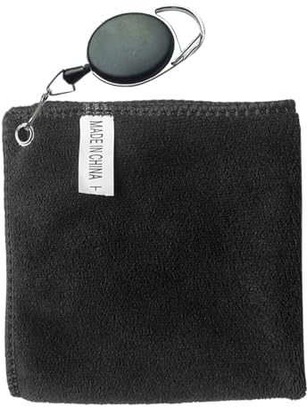 Genérico Toalla de Golf pequeña en Microfibra Fina con Gancho retráctil, Toalla Deportiva versátil para Mujeres y Hombres, Ideal para Bicicletas, Fitness, Ciclismo, y Actividades al Aire Libre