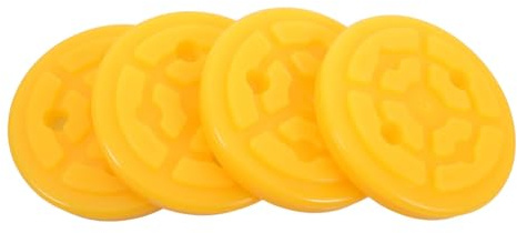 ZYMIADOU 4pcs Round Auto Lift Platform Pad Heavy Duty Rubber Lifting Platform Protective Mats For Double Column Lifts Automotive Rubber Pads For Car Lifts