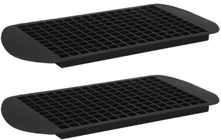AltoBuy Set de 2 moules Souples Noir en Silicone pour Glace pilée