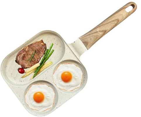 Padella Per Uova Padella Elettrica A Induzione 3 Scomparti Pancake E Bacon