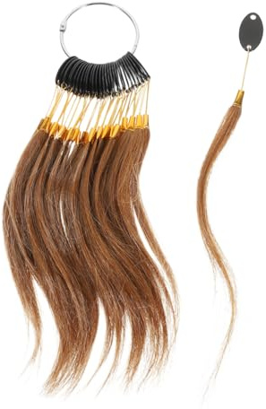 Échantillon Cheveux Réels 30 Pièces pour Test Capillaire en Salon | Mèches de Test Capillaires, Coiffure Professionnelle, Rangement Longue Durée, pour Coloristes et Formateurs