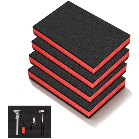 XLTBOMS 4 Unité Mousse pour Outils - 40 x 30 x 2,5 cm, Inserts en Mousse