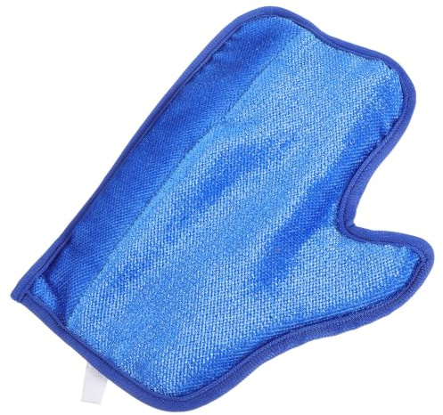 Toyvian Doppelseitiger Haustierpflegehandschuh zur Tierhaarentfernung Blau | Elektrostatischer Kammhandschuh, Stoffmaterial mit Bequemer Passform, für Möbel und Bett