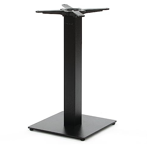 Dublino Premium Tischgestell Stahl- PJ7087 | schwarz | Höhe 72 cm | Bodenplatte 40x40 cm | max. Tischplattengröße 70x70 cm | Ideal für Esstische