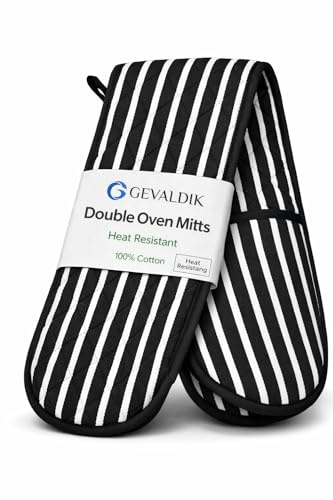 Gevaldik Premium Double Oven Gloves: Elevate Your Cooking Experience with Unparalleled Heat Protection, Comfort, and Style! Discover the Ultimate Kitchen Companion Today!