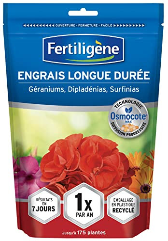 FERTILIGeNE - Engrais Longue duree Osmocote max Geraniums, Dipladenias, Surfinias 700g