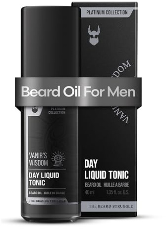 The Beard Struggle Day Liquid Tonic Bartöl für Männer – Platinum Collection (Vanir's Wisdom) – Bartpflege & Bartwuchsöl 30 ml