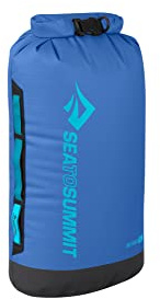 SEA TO SUMMIT - Big River Dry Bag XS 5L - Waterproof - Roll-Top - Resistant Fabric - Grab Handles, Lash Point & D-Ring - For Kayaking & Motorcycle Touring - 16.8 x 14.3 x 32.3cm - Surf Blue - 135g
