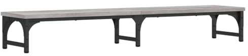 vidaXL Monitorständer Grau Sonoma 105x23x15,5 cm Holzwerkstoff