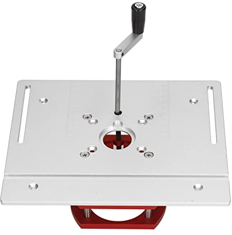INCRA Mast R Lift-II Oberfräsenlift, Aluminiumlegierung, Manuelles Heben, Oberfräsen-Hebesystem-Set, 240 X 200 Mm, Hochpräzise Holzbearbeitung (SILVER)