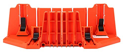 Srliya Plastic Mitre Box, 14 Inch Clamping Mitre Box, Multi-Angle Clamping Miter Plastic Miter Box Pruning Saw, Wood Cutting Block Box, Wood Cutting Tool With Clamp, SRLIYA04ZAEMQDRK