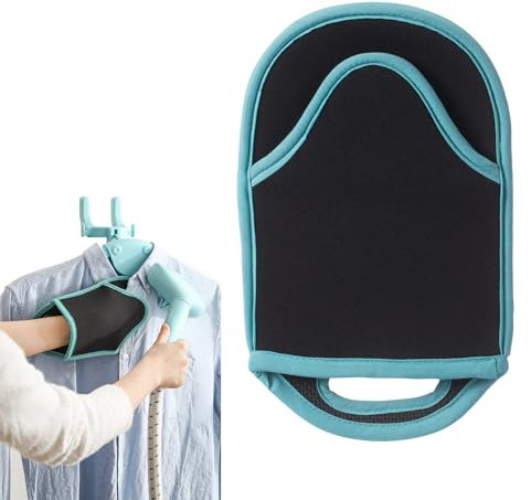 SHIMOYAMA Bügelhandschuh, 1 Pack, Großer dicker Hitzeschutzhandschuh für Dampfgarer, Bügelhilfe Handpad, Hitzebeständiger Mitt für Kleidung (Black)