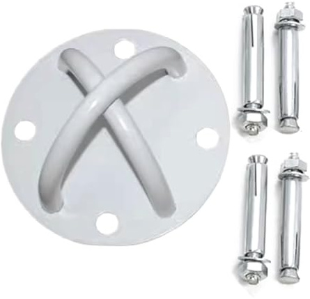 ZZTWER Gancio portante TRX Piastra Fissa e Disco Gancio per Sedia a Dondolo portante Pesante Set di altalene Ganci per Altalena Hardware per Altalena per Sedia Amaca Sistemi per Appendere