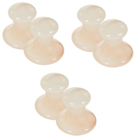 Baluue 6 Stk Pilz-Beauty-Massageball Gesichtsmassage-Ball Gesichtsmassage Werkzeug Sanfter Massageball für Gesicht Massagewerkzeug Massagegürtel Massagezubehör Gesichtsmassagegerät Harz