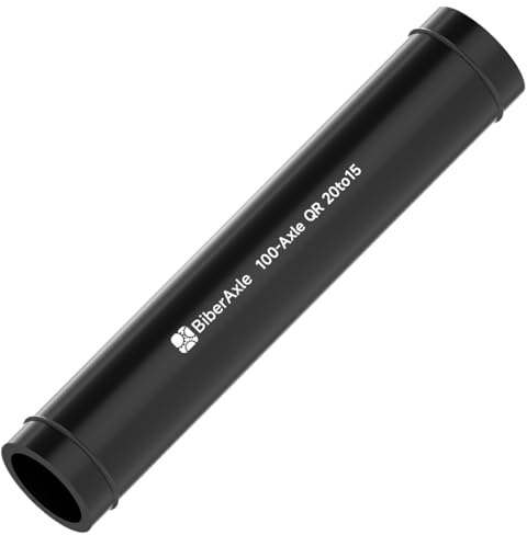 BiberAxle Fahrradnabe Schnellspanner Adapterachse, Spezifikation: 20mm auf 15mm, Umwandlungs Adapter Werkstoff aus Aluminiumlegierung, Abstand Längen 100mm / 110mm