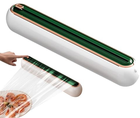 Dispensateur de coupe-cinglage, coupe-glissière enveloppe cling,Outil de coupe de film de bol portable | Cutter de film cling magnétique rechargeable léger, pour la cuisine, le réfrigérateur, le resta