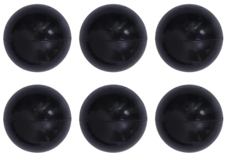 BESPORTBLE 50 Stück Schwarze Plastikkugeln 6cm aus Pe für Kinder und Babys | Ozeanbälle für Kiddie Pool und Bounce House, Bruchsichere Spielkugeln zum Greifen