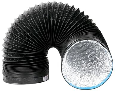 Tubo Aire Acondicionado Portatil Tubo de ventilación de aluminio y PVC flexible Manguera de escape for cocina Conducto de escape Mejoras for el hogar Plomería Para Secadora(300cm)