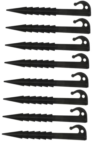 BESPORTBLE Piquets de Tente en Plastique Résistants au Vent 14,6 Cm, Lot de 10 Pièces, Piquets Robustes pour Camping, Jardin et Fixation de Bâche, Accessoires Outdoor Polyvalents