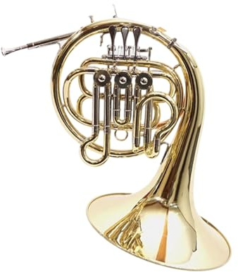 Waldhorn B Dur Horn einreihig Goldlack