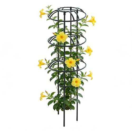 Enrejado para Plantas Trepadoras | Soporte Metálico Resistente para Jardín - Enrejado Obelisco para Plantas - para Macetas Interior Exterior Invernadero, Frutas Verduras Trepadoras