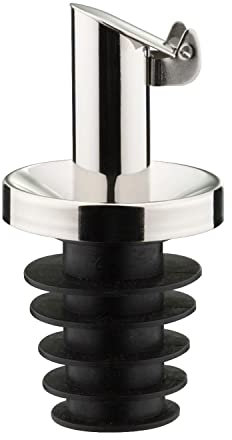 Westmark - Pourer olio speciale in plastica/acciaio inossidabile, argento, 3,2 x 3,2 x 7 cm