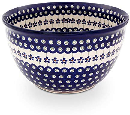 Bunzlauer Saladier en céramique avec décor intérieur V = 4,5 l Motif 166a