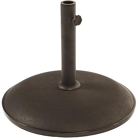 BrackenStyle 15kg Concrete Parasol Base, Black