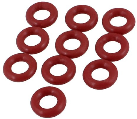 sourcing map 10 Stk 8 mm x 2 mm Gummi-O-Ring Oil Seal Dichtring rot | Dichtringe