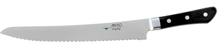 Mac Professional Bread Knife, 270mm | Slices cleanly through hard crusts and soft bakery loaves without crushing, optimized for busy commercial kitchens.