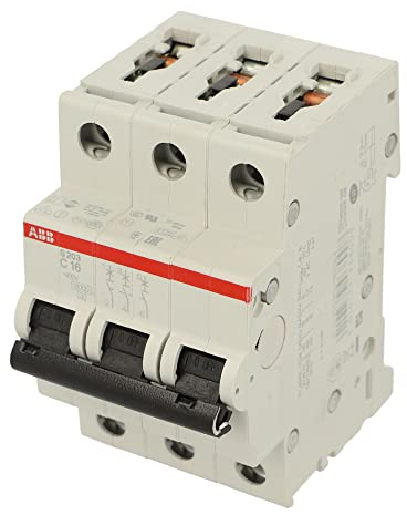 ABB S203-C16 3P Stromkreisschneider, 50/60 Hz, 16 A, 92 mm, 58 mm, 80 mm, 400 g